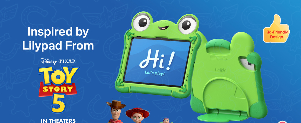 Belkin Lilypad Toy Story 5 iPad case banner